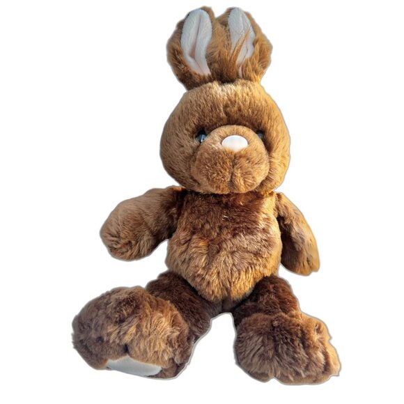 Build A Bear Soft Plush Brown Bunny Rabbit White Tail & Ears Stuffed Animal 12" - Picture 1 of 9
